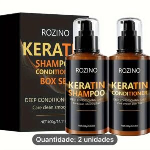 Shampoo e condicionador de queratina
