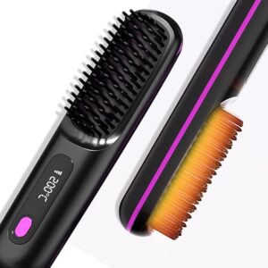 Escova alisadora de cabelo
