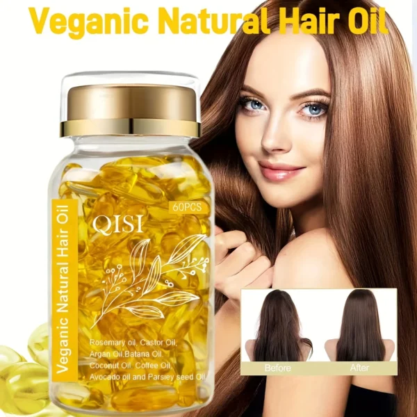 Veganic Natural Hair Oil QISI - Imagem 2