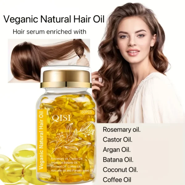Veganic Natural Hair Oil QISI - Imagem 4